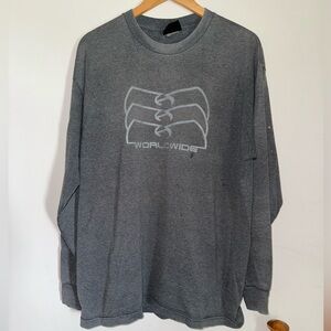 Vintage 90’s Wu Wear Wu Tang Clan Long Sleeve Graphic Tee Shirt Street Wear Rap